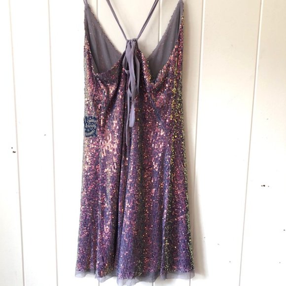 Free People Gold Rush Mini Dress - Marina Combo - Picture 7 of 10